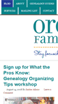 Mobile Screenshot of organizeyourfamilyhistory.com